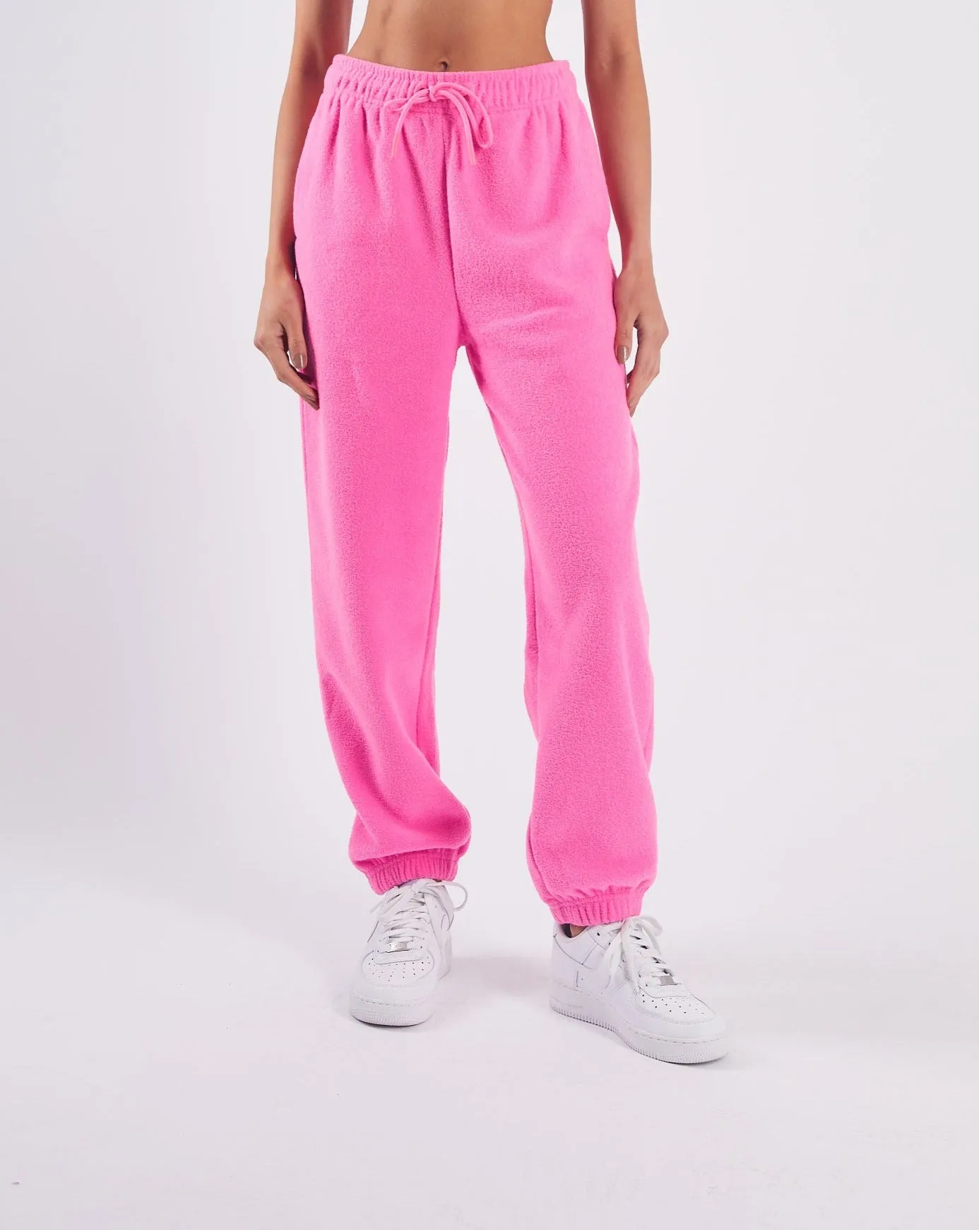 Zarina Towelling Pants Candy Pink