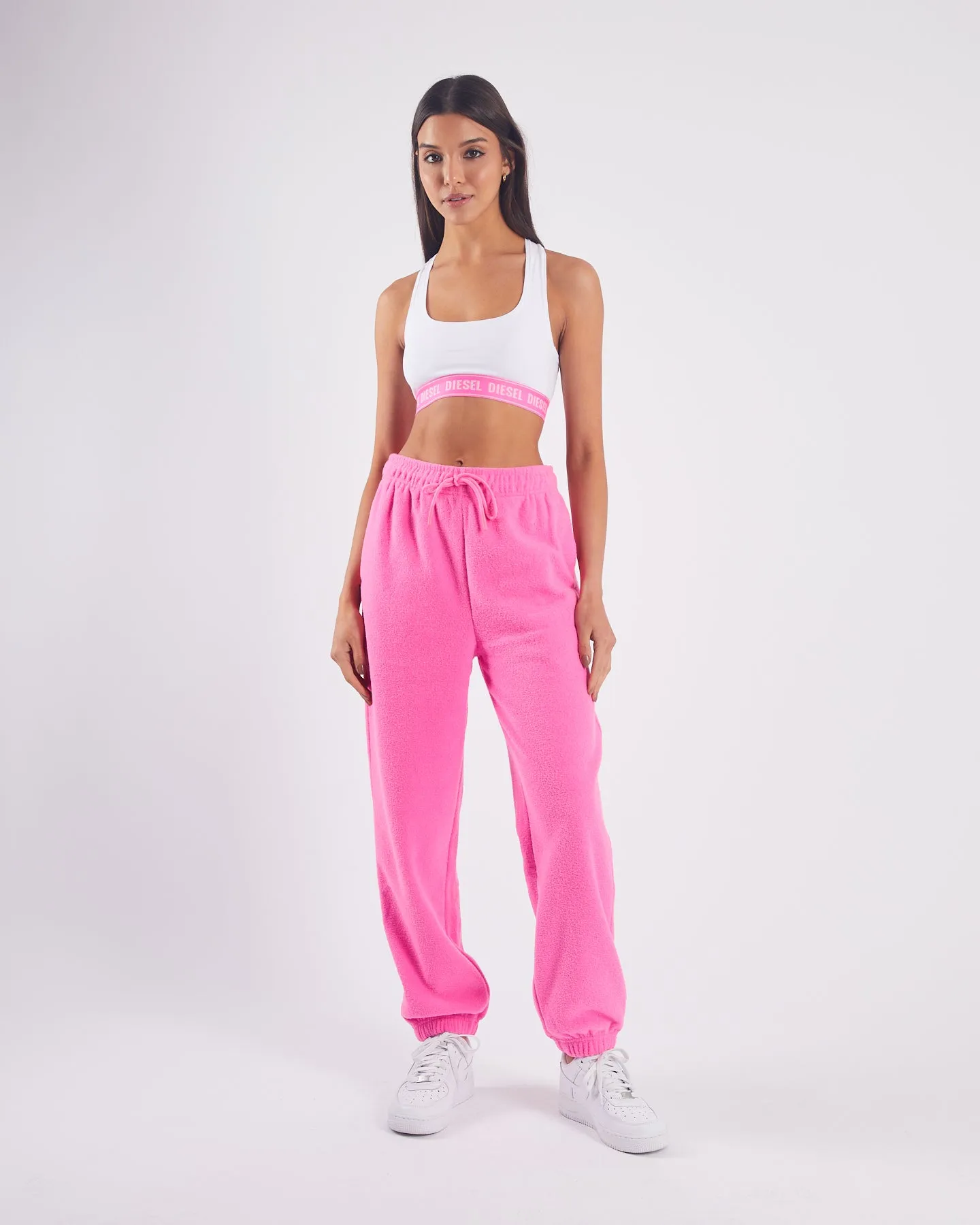 Zarina Towelling Pants Candy Pink