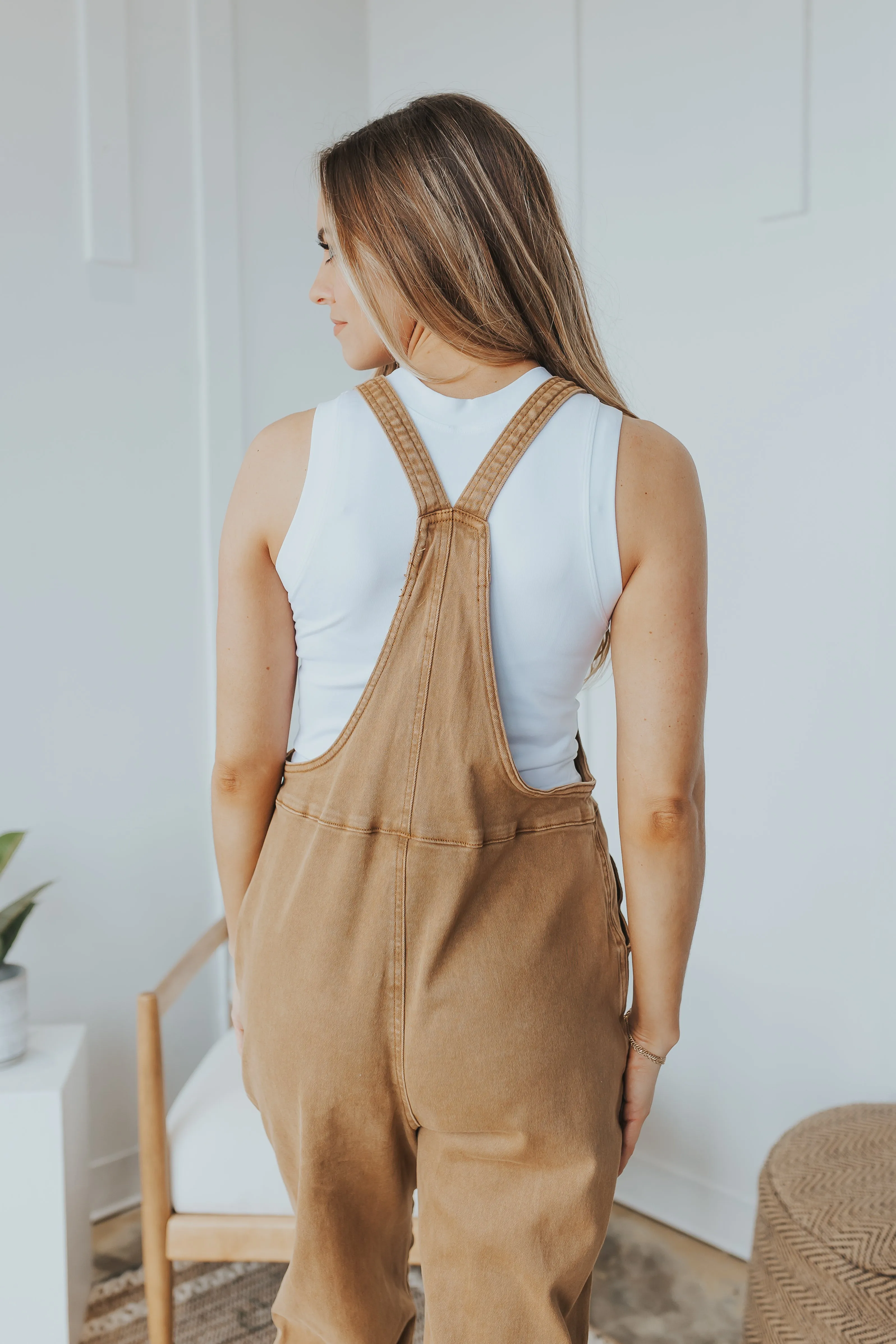 Zenana Knot Strap Overalls - 4 Colors